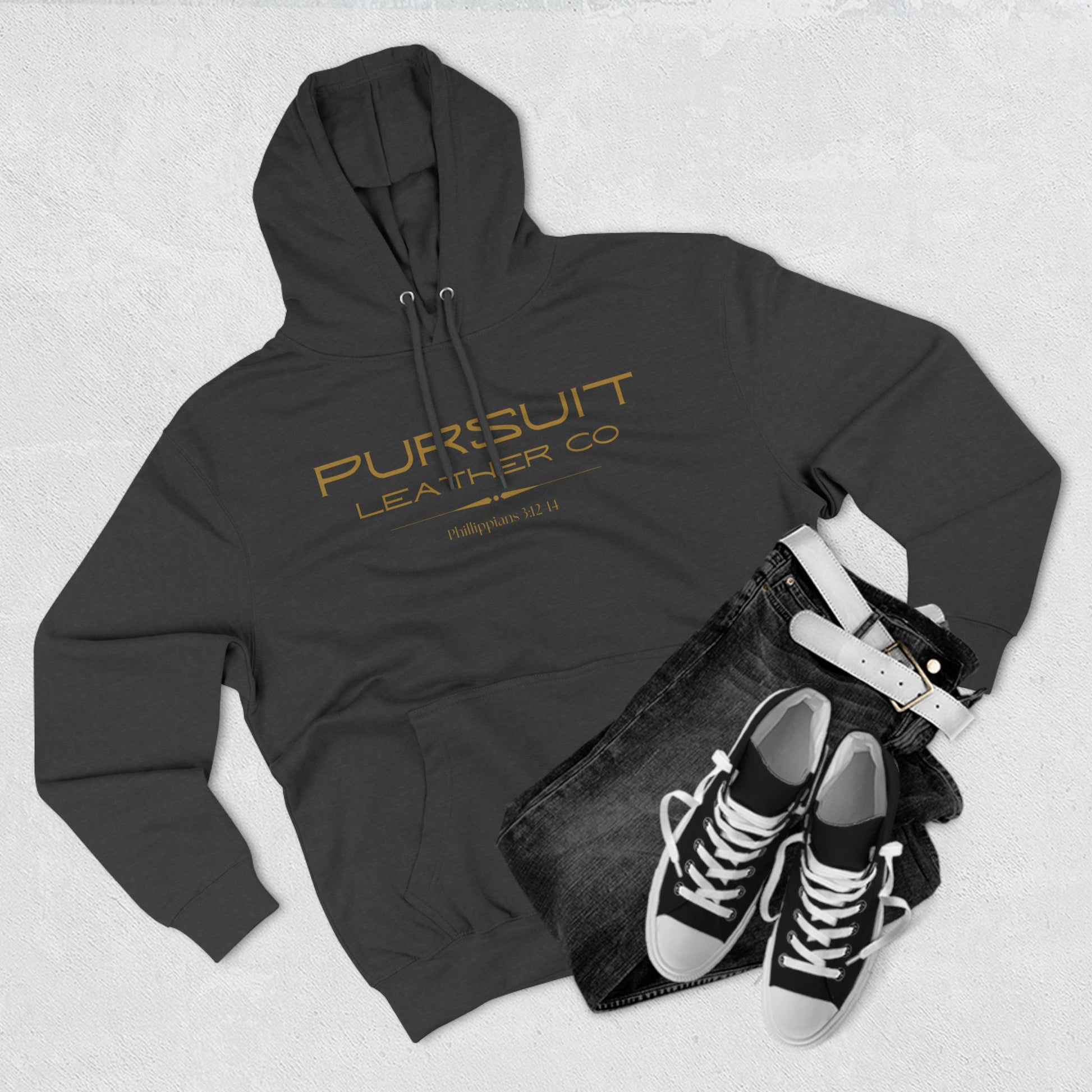Pursuit Leather Fleece Hoodie