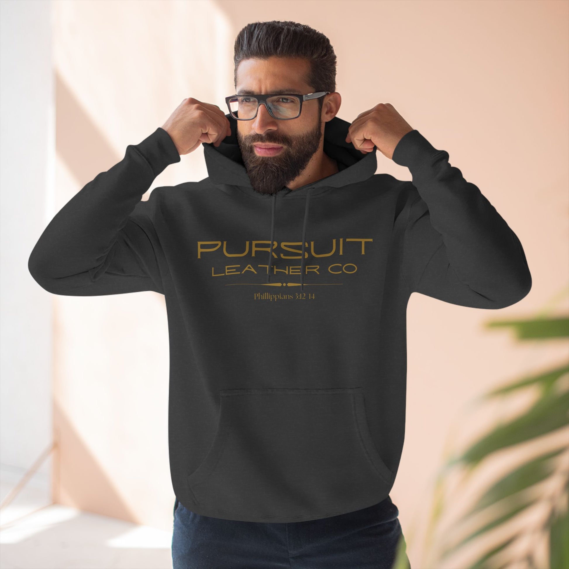 Pursuit Leather Fleece Hoodie