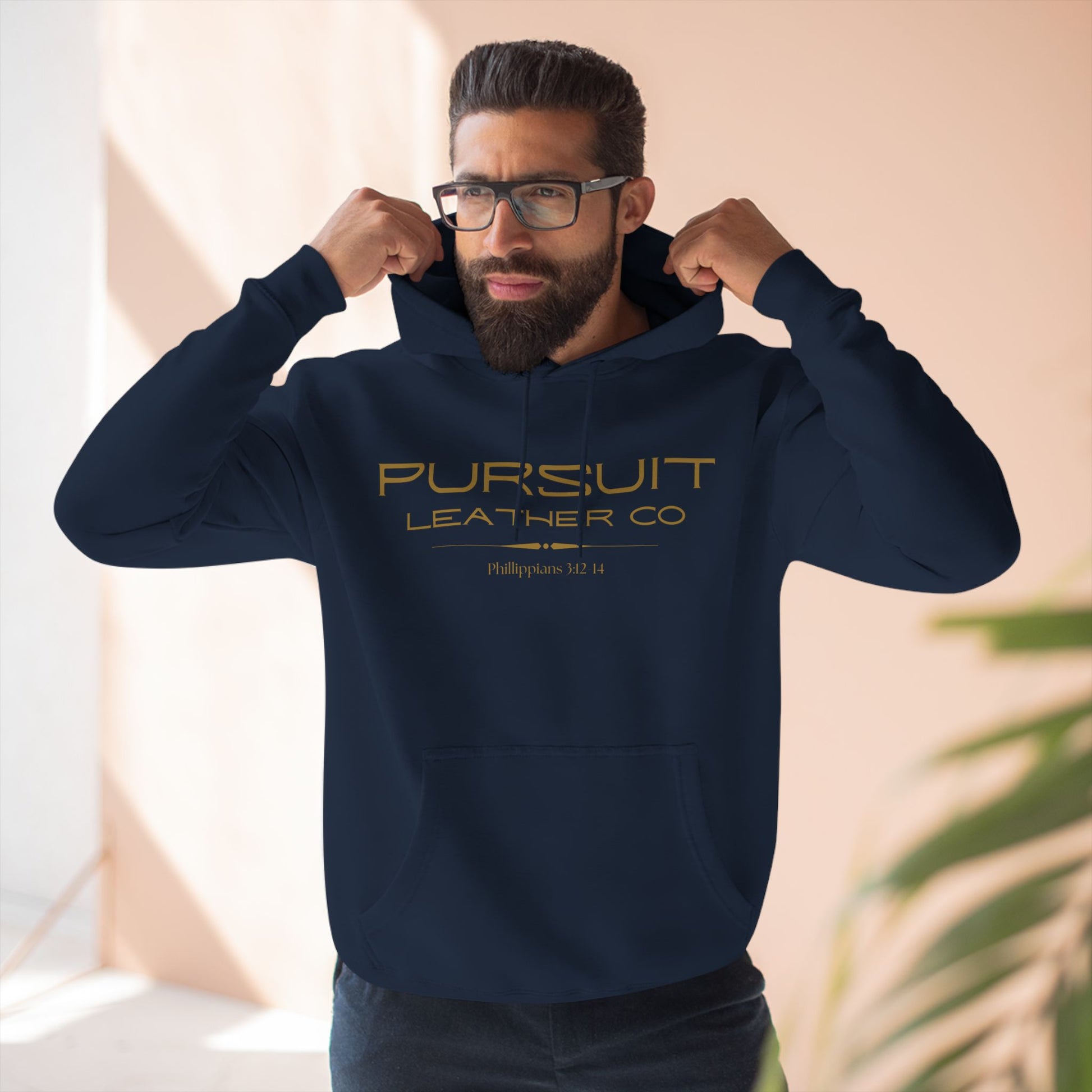Pursuit Leather Fleece Hoodie