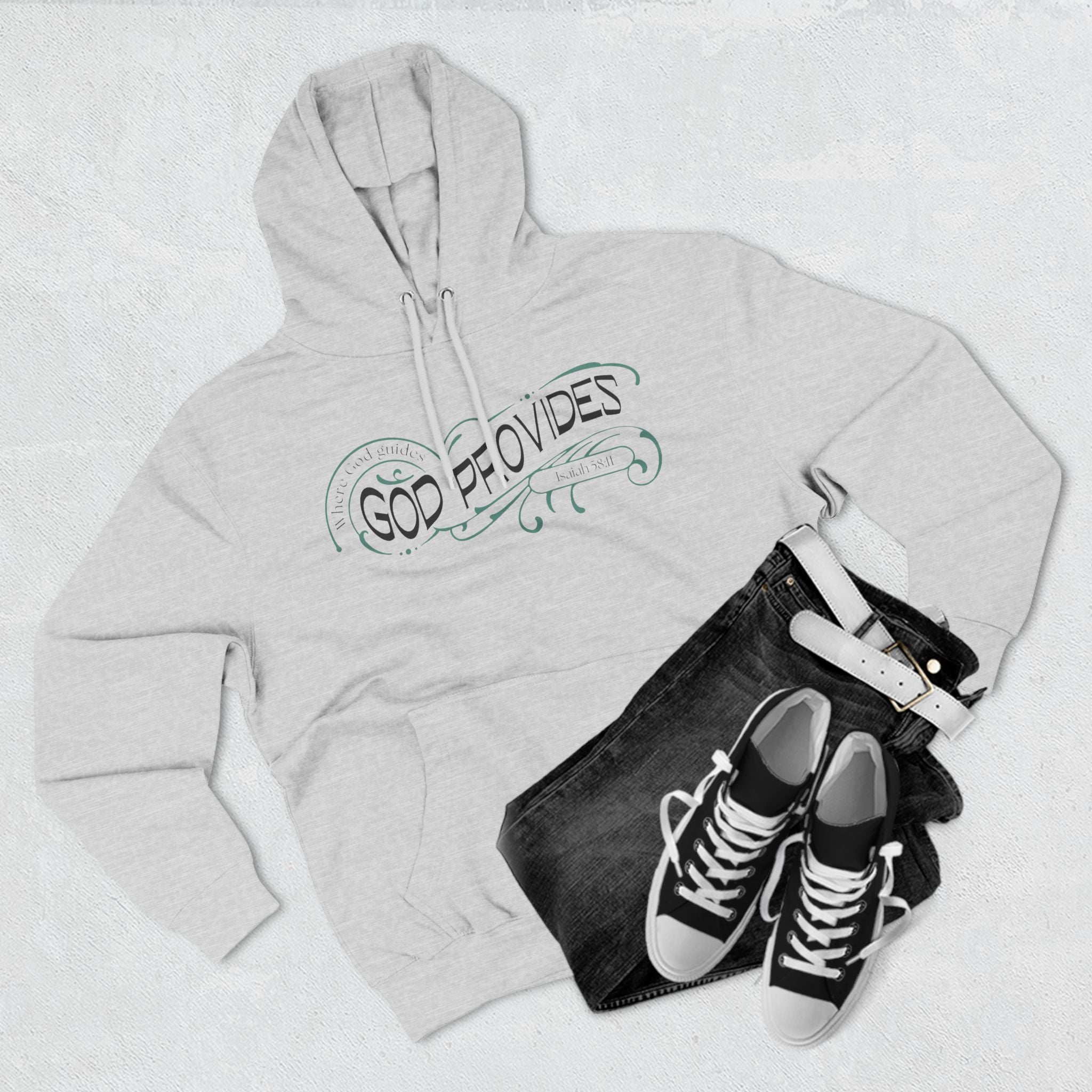 God Provides Fleece Hoodie