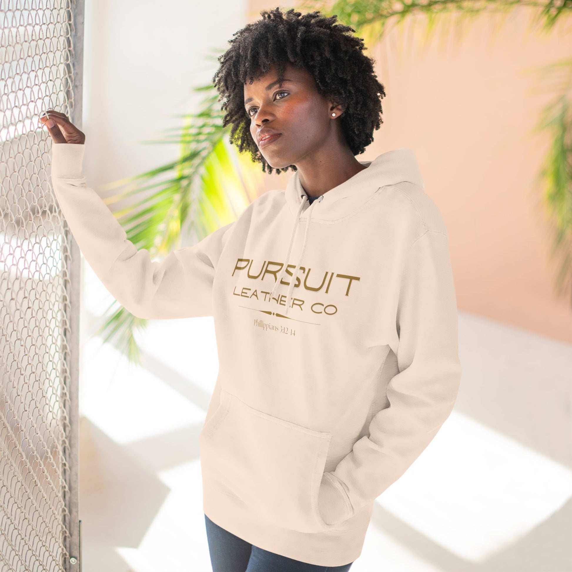 Pursuit Leather Fleece Hoodie