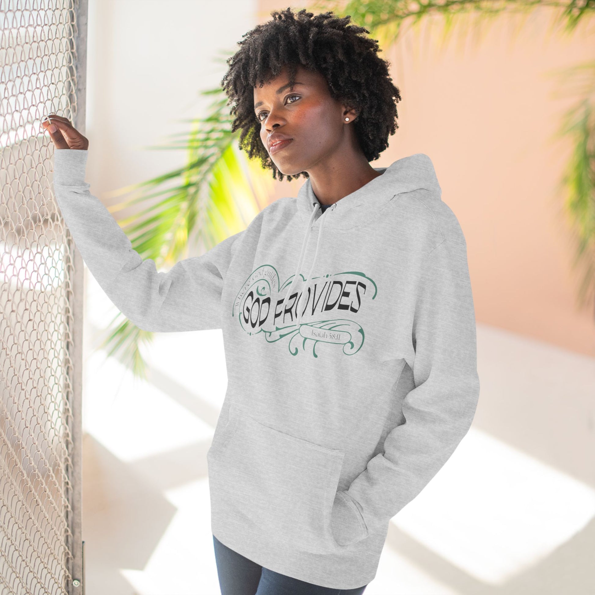 God Provides Fleece Hoodie