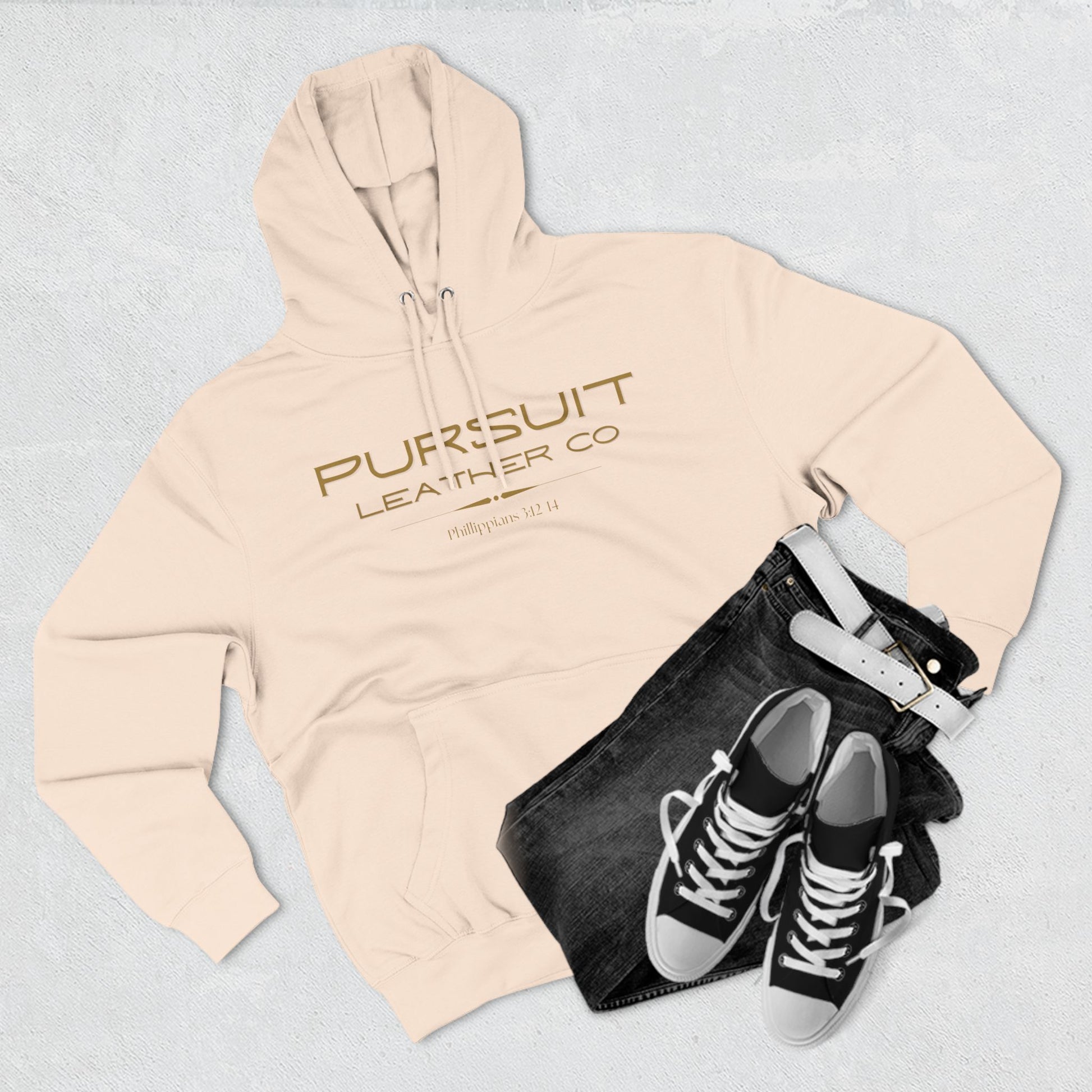 Pursuit Leather Fleece Hoodie