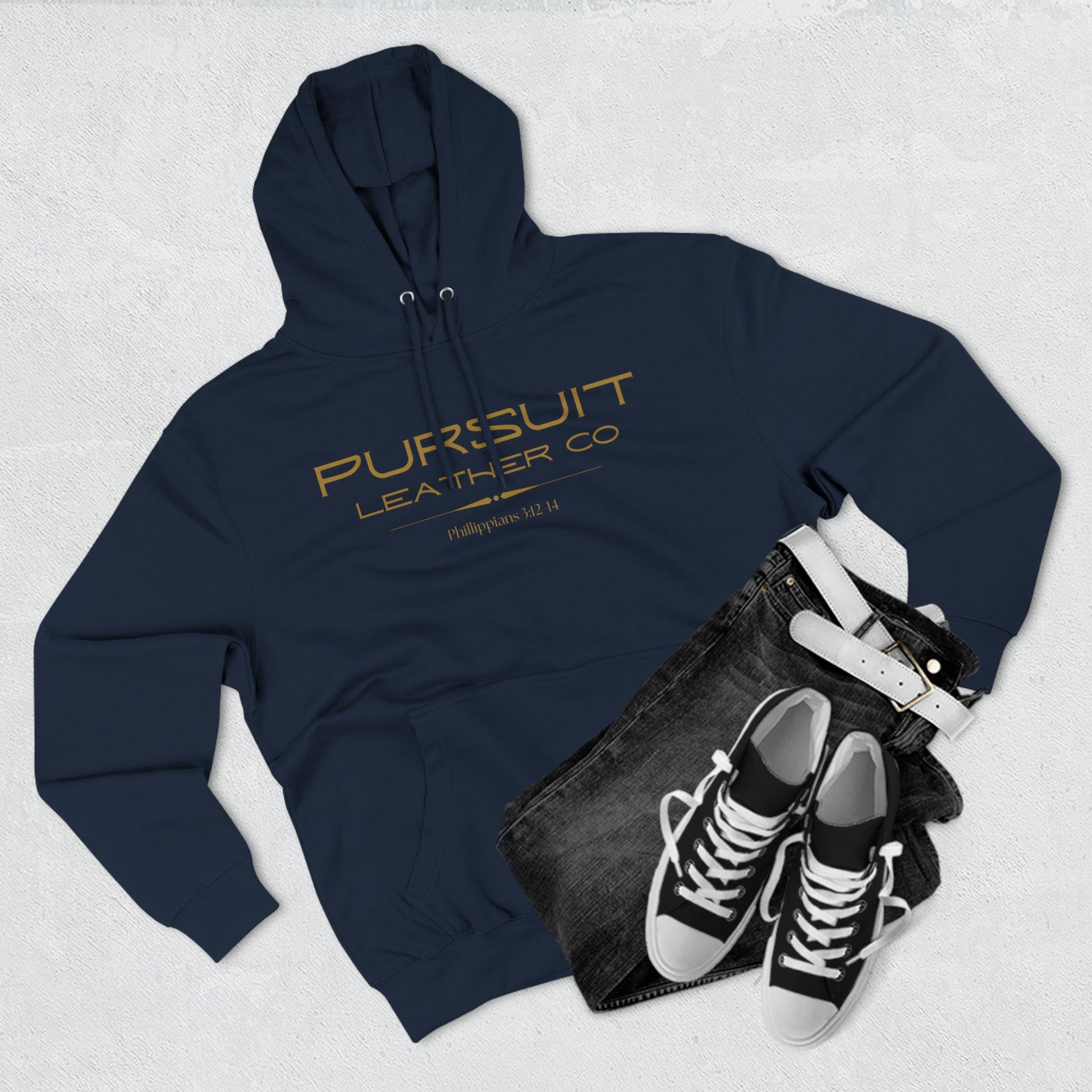 Pursuit Leather Fleece Hoodie