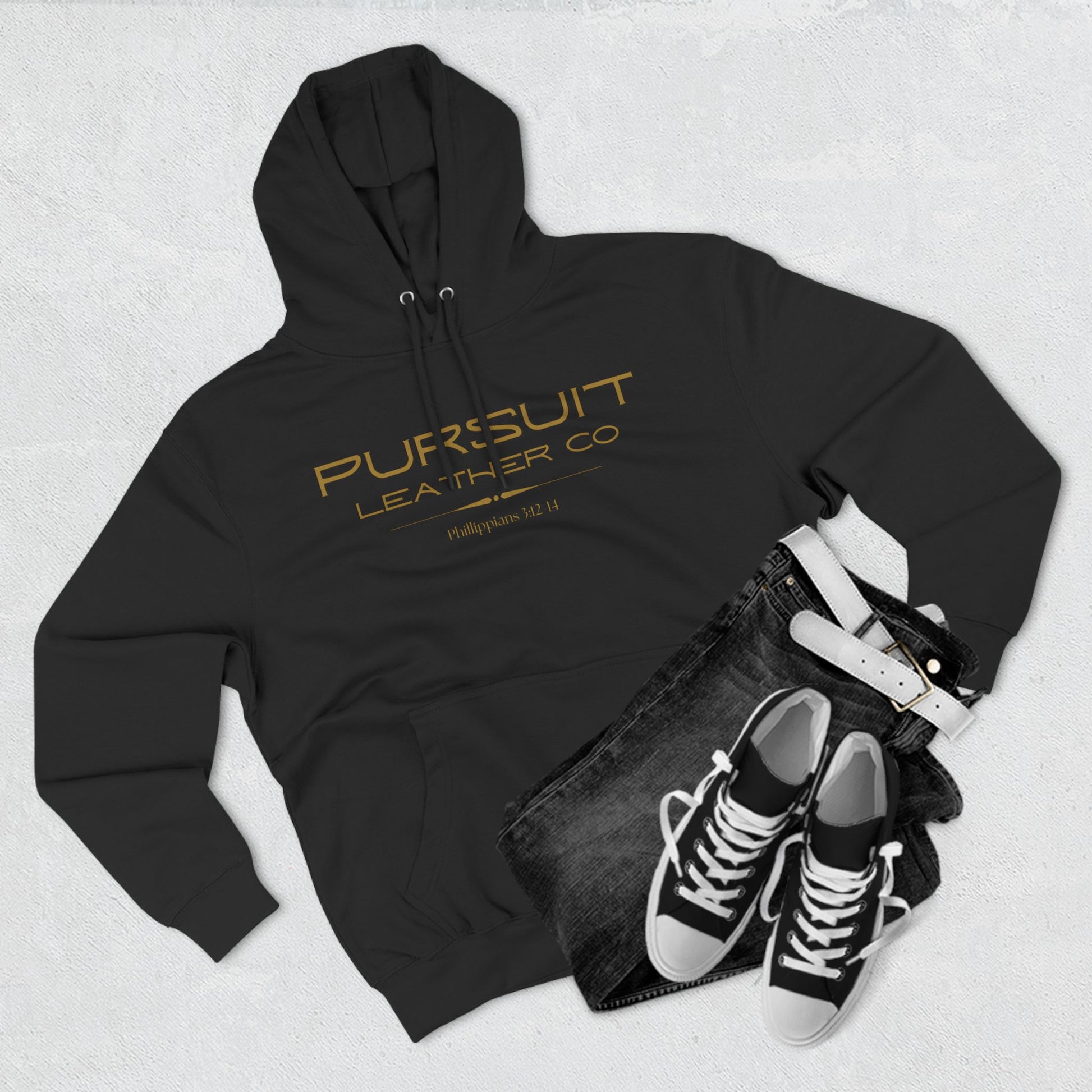 Pursuit Leather Fleece Hoodie