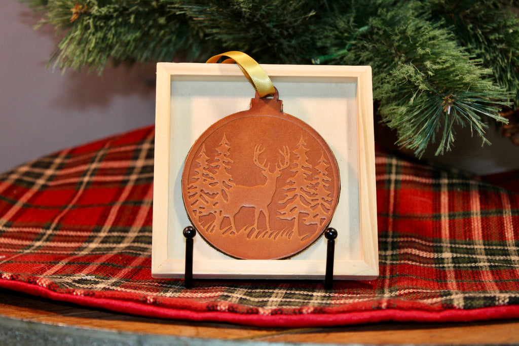 Leather Stamped Ornaments