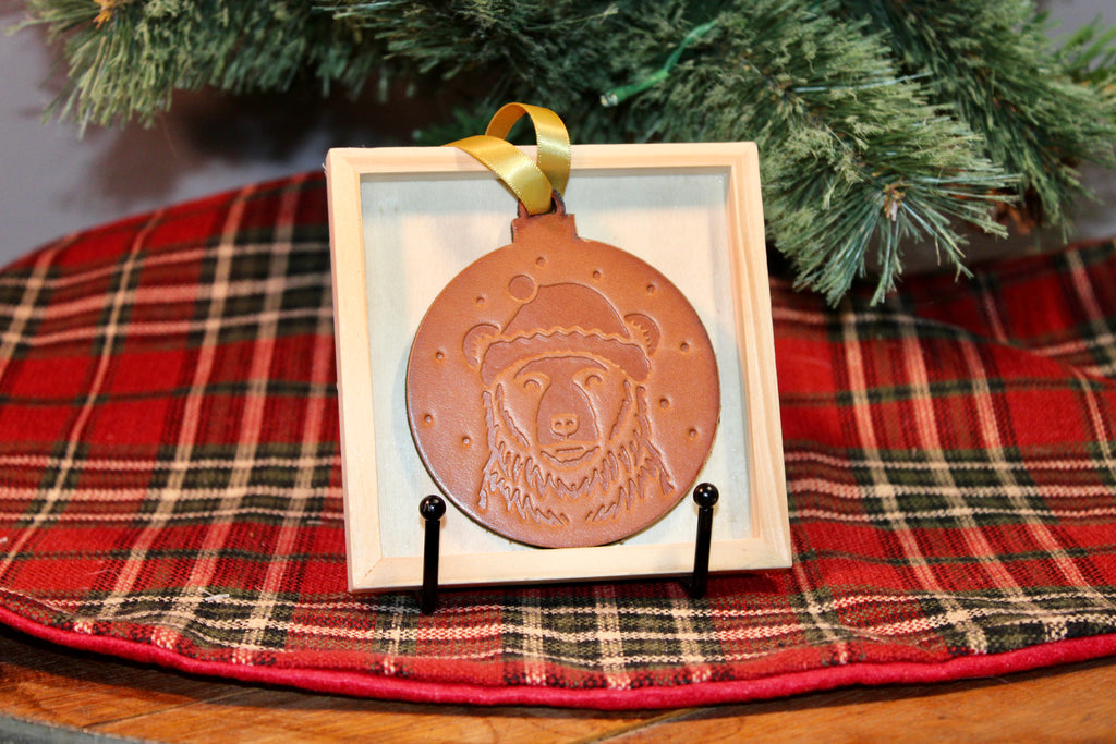 Leather Stamped Ornaments
