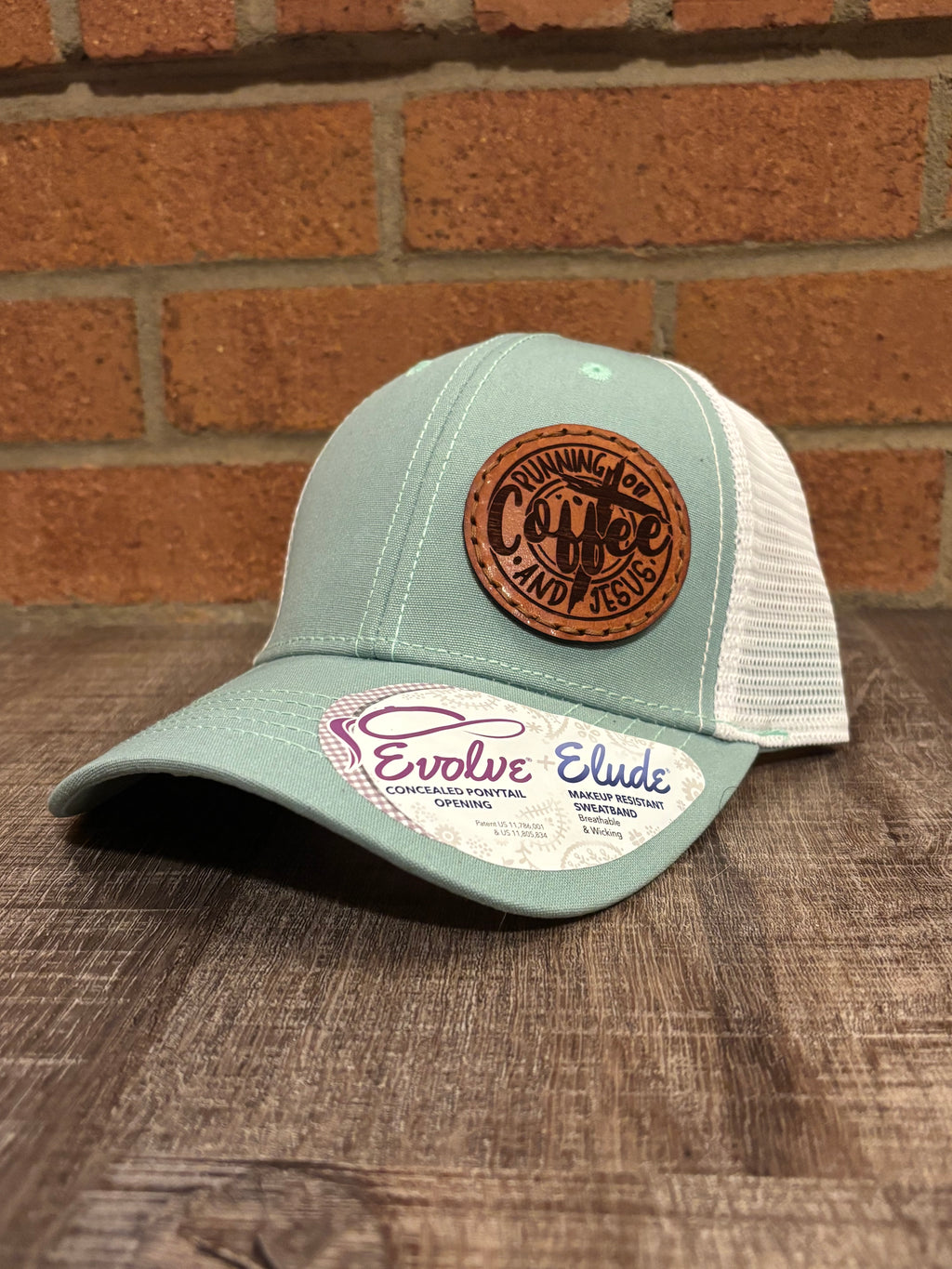 Coffee and Jesus Ponytail Hat