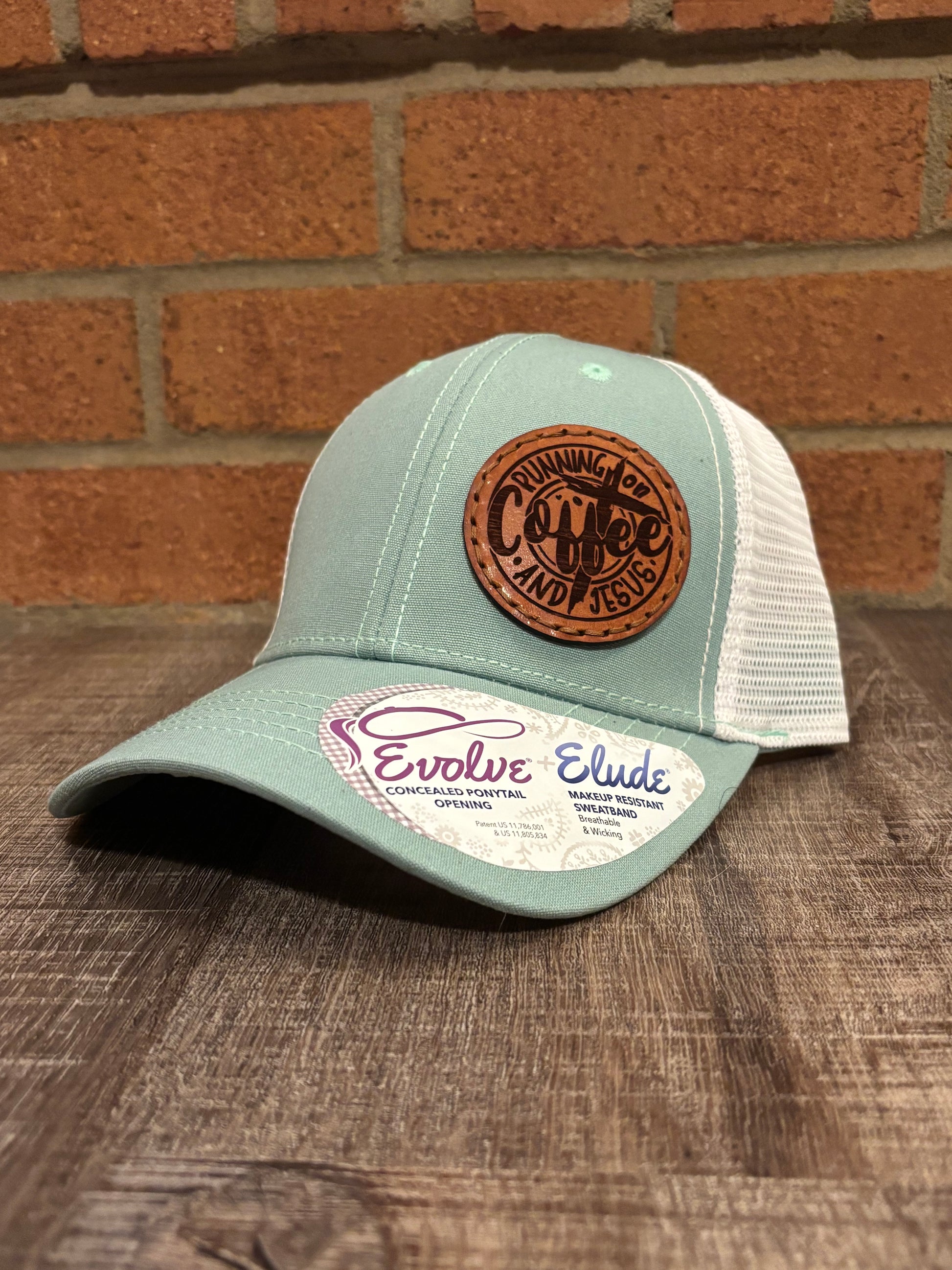 Coffee and Jesus Ponytail Hat