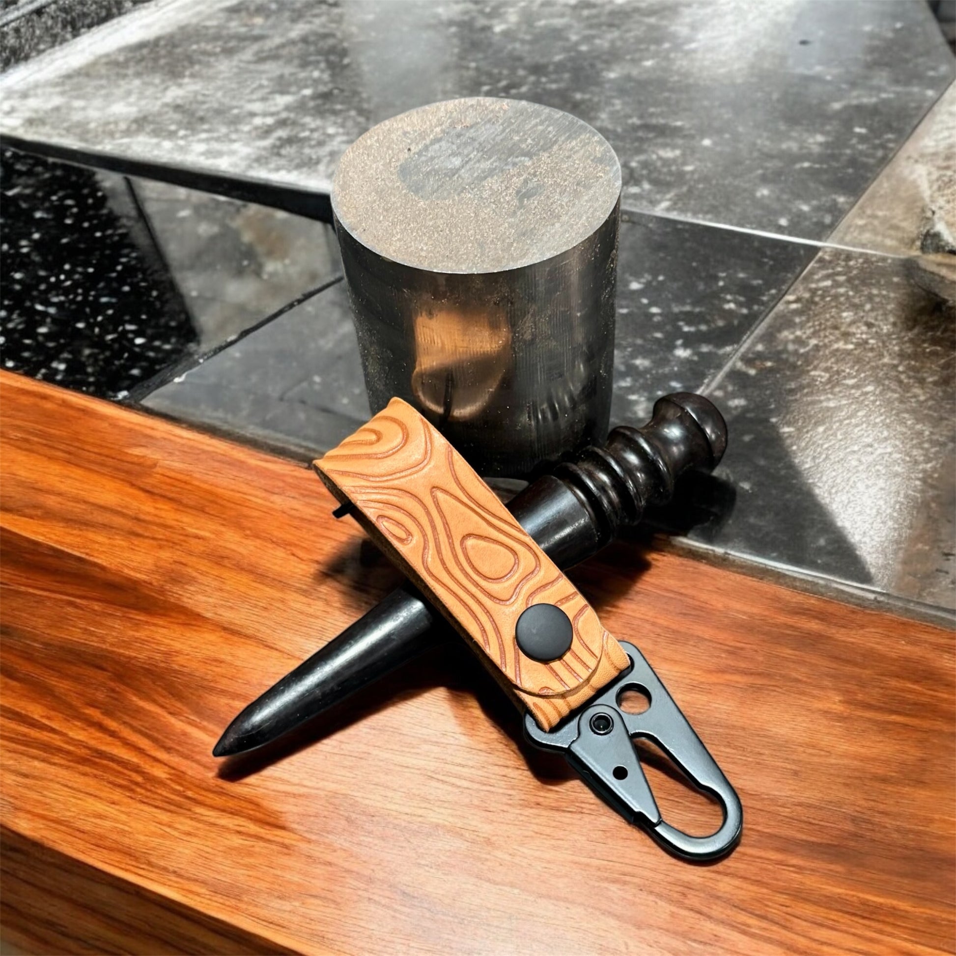 Topographical Keychain
